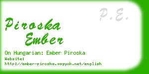 piroska ember business card